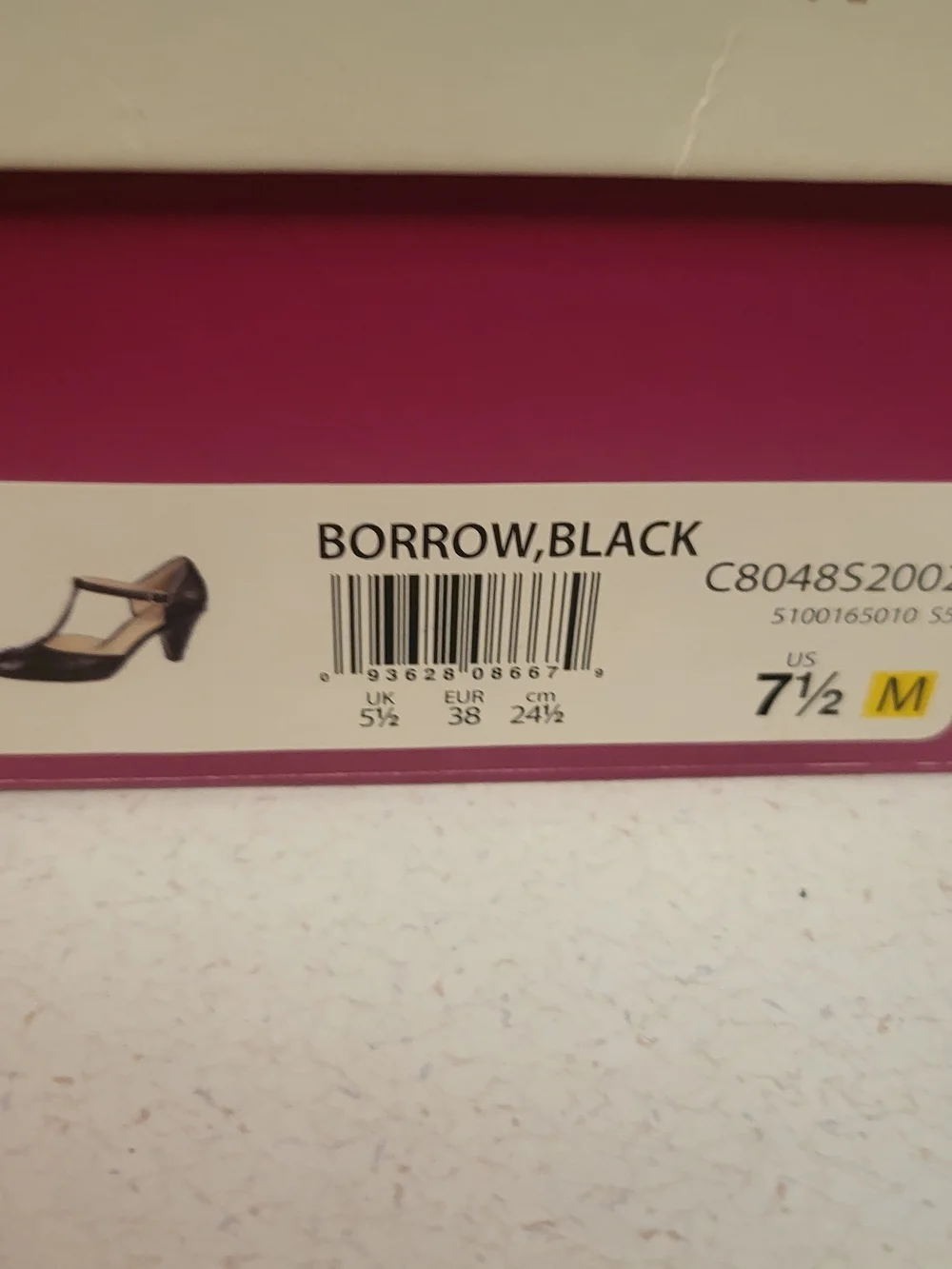 Naturalizer N5 Comfort Black Leather Mary Jane Heels Size 7.5